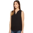 thumbnail image 4 of NYDJ Blouse Sans Manches à Plis pour Femmes, Noir, Petit, 4 of 4