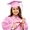 Pink, variant on Graduation Gown and Cap for Kids Academic Play Formal Wear Outfit Gothic plus Size Dress for Women Short Gothic Dresses for Women Black Robe Men Gothic Black Lace Dress Wooden Shield Doublet