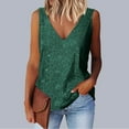 thumbnail image 2 of ZyeKqe Womens Sequin Tank Tops V Neck Sparkly Sleeveless Camisole Tops Summer Fashion Party Blouses S-XXL, 2 of 5