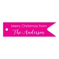 thumbnail image 1 of 100 PCS Personalized Family Name Merry Christmas Wishes Gift Tags Custom Made Hang Paper Tags, 1 of 1