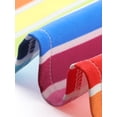 thumbnail image 6 of DARING DIVA Women's Striped Button Front Elastic Back Waist A-Line Skirt XL Rainbow, 6 of 6