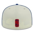 thumbnail image 4 of Men's New Era Cream/Royal Philadelphia 76ers Piping 2-Tone 59FIFTY Fitted Hat, 4 of 6