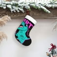 thumbnail image 6 of Salouo Rex Dinosaur With Sunglasses Print Christmas Stockings,Large Xmas Stocking Set of 1 Holiday and Farmhouse Stocking for Christmas Holiday Party Decoration(17.7*11 Inch), 6 of 7