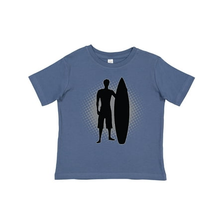 

Inktastic Surfing Retro Vintage Surfer Silhouette Halftone Gift Toddler Boy Girl T-Shirt