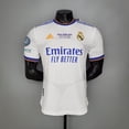 thumbnail image 1 of Jersey Real Madrid (Versión De Jugador) 2021-22 Temporada Inicio Camisa Blanca + Tiempo final " material De Silicona " Gao Jiahui unisex, 1 of 1