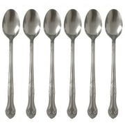 12 Long Stainless Steel Spoons Iced Tea Ice Cream Cocktail Teaspoons Coffee Soup