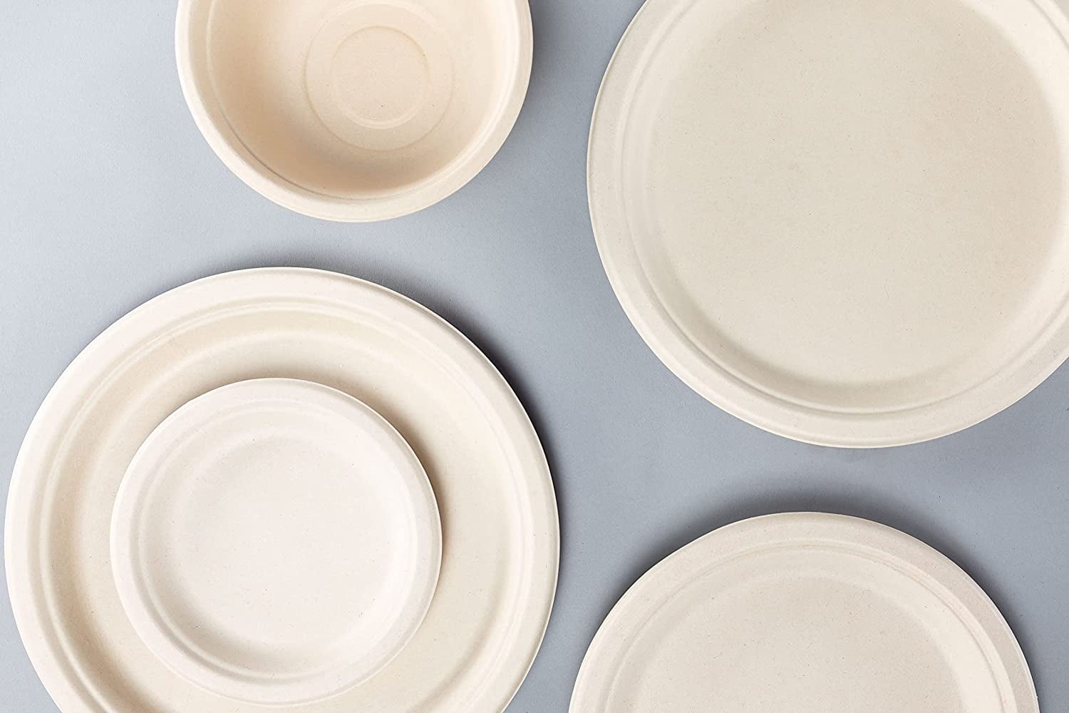 Matter Compostable Dessert Plant-Based Fiber Plates, 6", 20 Count