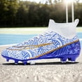 thumbnail image 4 of Zapatos fútbol para hombres y mujeres calcetines altos punto zapatos entrenamiento con puntas largas calzado deportivo (puntas largas - blanco 38), 4 of 9