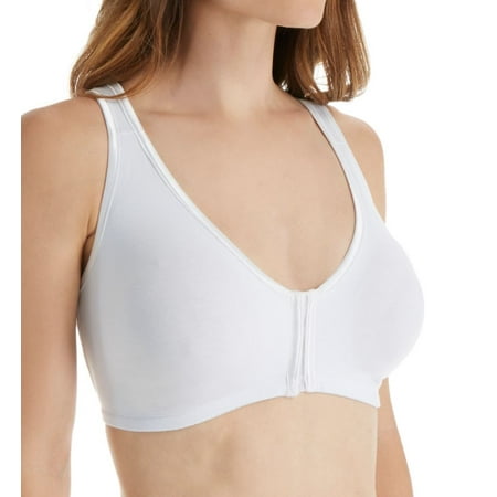 Women's Valmont 45801 Satin Trim Front Closure Soft Bra