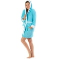 thumbnail image 2 of Casual Nights Women's Plush Fleece Hooded Bathrobe Robe, 2 of 5