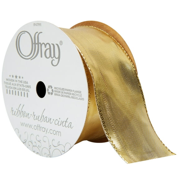 Offray Wired Molten Lava Woven Ribbon, 1 Each