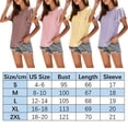 thumbnail image 2 of Askfv Womens Ruffle Shirts Summer T-Shirts Short Sleeve Tops Round Neck Tunic Tee Blouse, 2 of 4