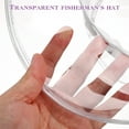 thumbnail image 6 of Troglfold Cap Transparent Rain Hat Hair Protection Sun Visor Cap,13.39"X13.39"X3.74", 6 of 10