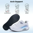 thumbnail image 2 of Womens Arch Support Walking Shoes Orthotic Fashion Sneakers Tennis Shoes for Plantar Fasciitis Pain Relief WhiteGrey Size 8.5, 2 of 6