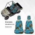 thumbnail image 5 of KUIFORTI Blue Camouflage UTV Seat Covers Scratch-resistantSeats Cover for UTV Elastic Fabrics Rhino Seat Cover Set(4 PCS) Compatible with Yamaha Rhino 700 660 450 2004-2021, 5 of 7