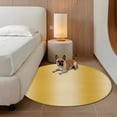 thumbnail image 3 of Yellow Ombre Round Area Rug 5ft Washable Large Round Rug for Living Room, Soft Non-Slip Circle Rugs for Dining Room, Modern Abstract Art Farmhouse Gradient Floor Carpet for Bedroom Entryway Office, 3 of 9