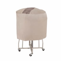 Modern Leisure Monterey Outdoor Ceramic Charcoal Patio Grill Cover, 44.5" Dia x 25"H, Beige