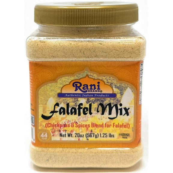 Rani Falafel Mix (Chickpeas & Spices Blend for Falafel) 20oz (1.25lbs) 567g PET Jar ~ Gluten Friendly | NON-GMO | Kosher | Product of USA