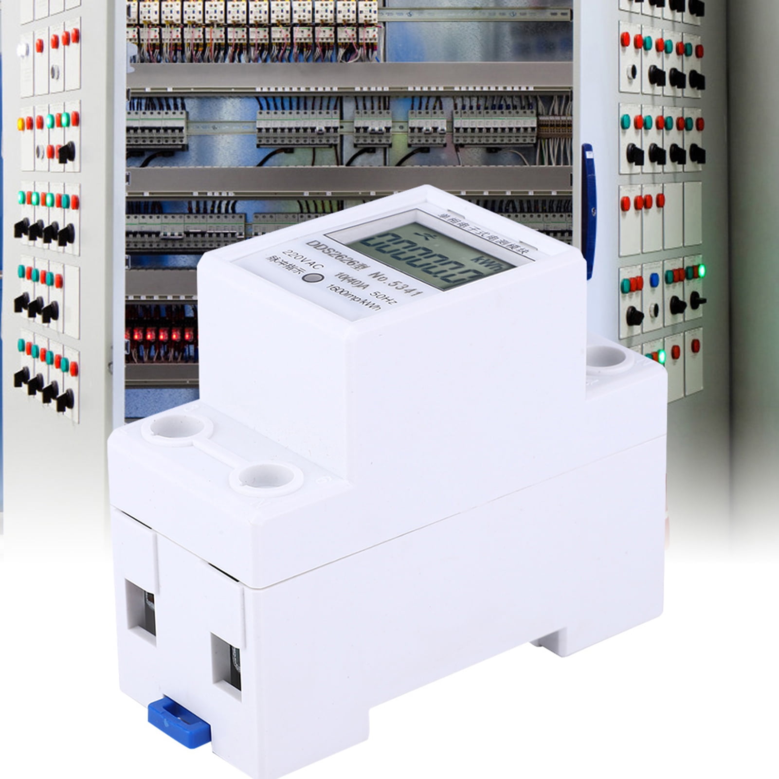 White Energy Meter, Class 1 Single Phase Energy Meter, LCD Display