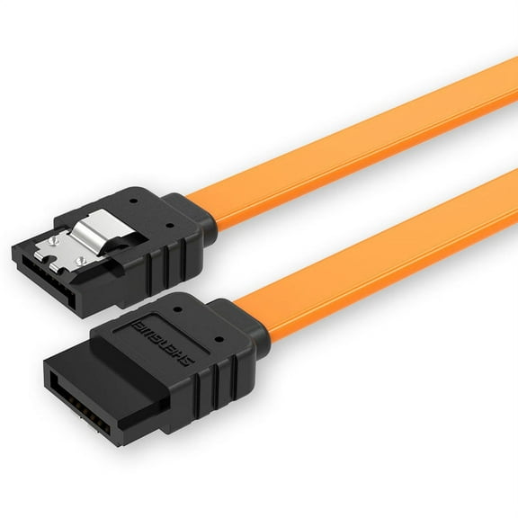 Simyoung 2-Pack SATA 3.0 III SATA3 SATAiii High Speed 6GB/s Data Cable Angle Orange