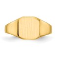 thumbnail image 4 of 14k Yellow Gold 8.5x8.5mm Signet Ring, 4 of 9