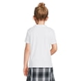 thumbnail image 2 of Lands' End Girls Short Sleeve Feminine Fit Interlock Polo Shirt, 2 of 3