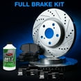 thumbnail image 4 of Power Sport Front Brakes and Rotors Kit |Front Brake Pads| Brake Rotors and Pads| Semi-Metallic Brake Pads and Rotors| Hardware Kit BLC1.65087.43, 4 of 6