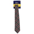 thumbnail image 2 of Cookie's Boys' Four-In-Hand Tie Color: gray/burgundy/gold/white *plaid #43* Size: one size, 2 of 3