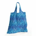 thumbnail image 2 of Aqua Fabric Shopping Tote, Animal Pattern Inspired by Tropical Fish Skin Scales Hand Drawn Style Spotty, Portable and Foldable Bag to Keep in Pocket Bag Purse & Car, Violet Blue Aqua, by Ambesonne, 2 of 4