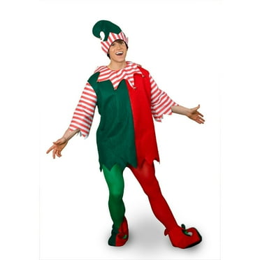 Adult Red and Green Elf Tights - Walmart.com