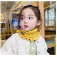 thumbnail image 3 of Karoyedx Winter Scarves for Kids Solid Color Cute fashion Cartoon Knitted Wool Cartoon Warm Neck Scarf Yellow Size,One Size, 3 of 7