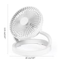 thumbnail image 2 of Portable LED Camping Ceiling Fan Rechargeable Camping Tent Fan Light for Camping Hiking Light 8000mAh, 2 of 9