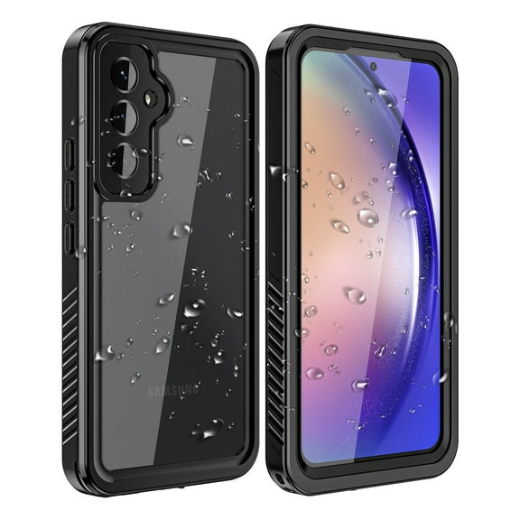 I-HONVA Compatible with Samsung Galaxy A54 5G Waterproof Case,Full Body IP68 Rugged Shockproof Case with Built-in Screen Protector Protective Cover,Black