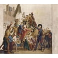 thumbnail image 2 of François Gérard 17x15 Black Ornate Wood Framed Double Matted Museum Art Print Titled - The Homeland in Danger, 2 of 5