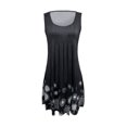 thumbnail image 3 of U.Vomade Nouvelle Robe Sans Manches à Col Rond Mode Imprimé Moderne Élégante Ample Grande Taille pour Femmes Voyage Fête au Bord de la Mer Anniversaire, 3 of 5