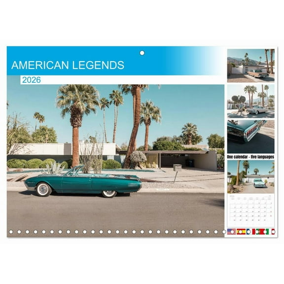 AMERICAN LEGENDS (Monthly Wall Calendar 2026 11.7 x 16.5 (open)), CALVENDO 14 Month Calendar