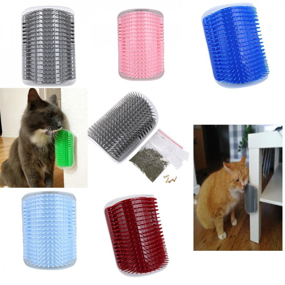 KIMHOME Pet Products For Cats Brush Corner Cat Massage Self Groomer Comb Brush W 