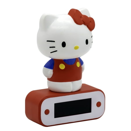 Teknofun Hello Kitty Light-up 3D Figure Digital Alarm Clock Lamp TF811123