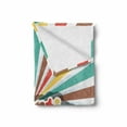 thumbnail image 2 of 70s Party Soft Flannel Fleece Throw Blanket, Seventies Retro Pastel Colored Typography Old Radial Backdrop Artwork Print, Cozy Plush for Indoor and Outdoor Use, 70" x 90", Multicolor, by Ambesonne, 2 of 6