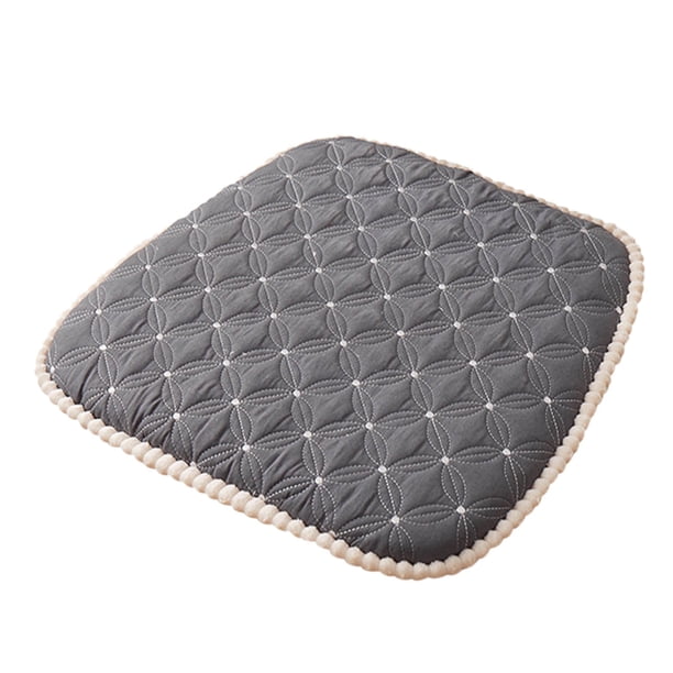Almohadón para silla de comedor acolchado con espuma de memoria, gris