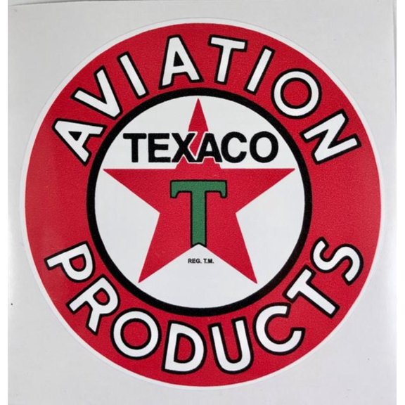 Texaco Aviation Products Peel & Stick Decal DEC-0120S