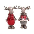 thumbnail image 5 of HCTSHG Standing Reindeer Figurine Plush Doll, Xmas Reindeer Figure for Christmas Tree Hanging Decor, Home Indoor Table Ornaments, and as Gift Toys for Kids and Friends, 5 of 7