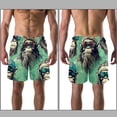 thumbnail image 3 of luoweisi Men's Beach Shorts Quick Dry Swim Trunks with Mesh Lining Monkey M, 3 of 5