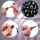 thumbnail image 3 of pegatinas para decoración de uñas, calcomanías con relieve degradado blanco, decoración DIY para uñas, accesorios adhesivos para uñas, 3 of 5