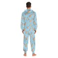thumbnail image 7 of joogoo Cartoon Kangaroo Blue Unisex Adults Onesies Pajamas Jumpsuits L, 7 of 7