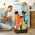 thumbnail image 5 of Yayeee Freestanding Laundry Hamper with Handle Collapsible Large Storage Basket for Clothes, Colorful Cocktails, 5 of 7