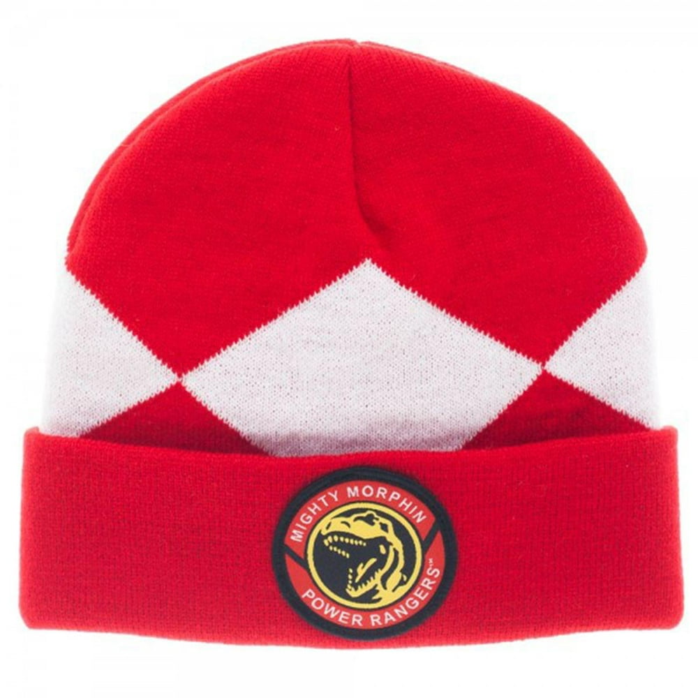 Power Rangers Power Rangers Costume Beanie Hat Red Ranger Walmart