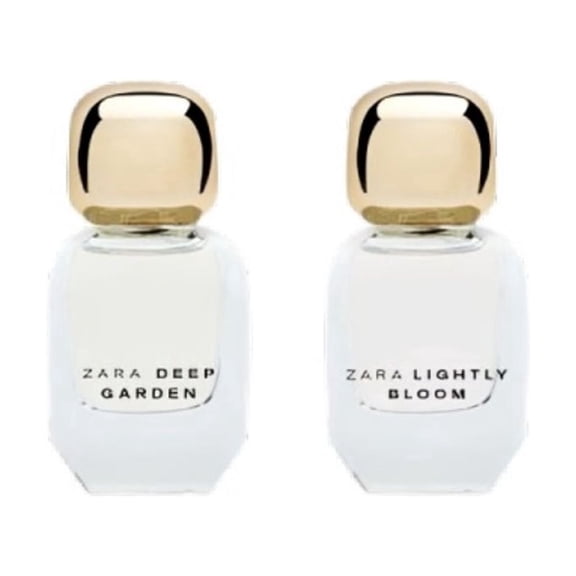 Zara Lightly Bloom & Deep Garden EDP Set for Women Eau de Parfum EDP 2 x 30ML (1.0 fl oz) Elegant Floral & Fresh Fruity Scents