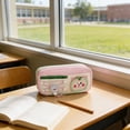 thumbnail image 4 of Dmlowu Large Capacity Pencil Case, Cute Multi Pocket Pen Pouch with Elastic Strap, Portable Stationery Organizer Bag for Office Supplies, 4 of 6