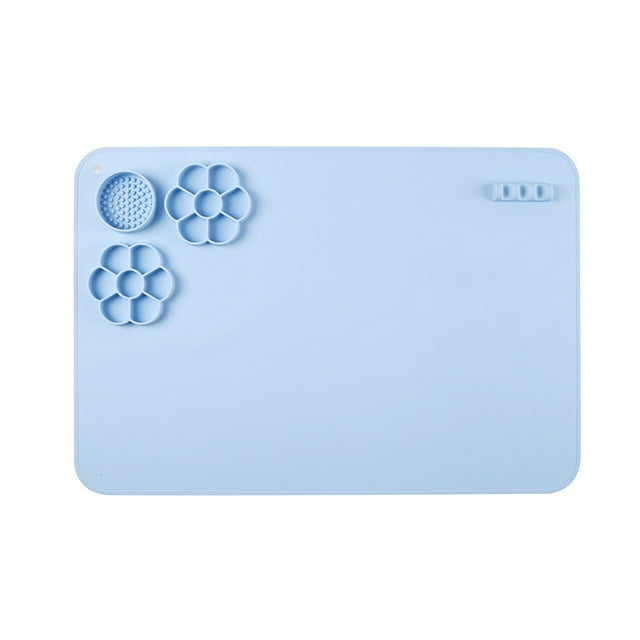 LSLJS Large Silicone Mat, Silicone Painting Mat & Paint Holder, Non-Stick Silicone Artist Mat for Painting Watercolour & Jewellery DIY, Home Accessories